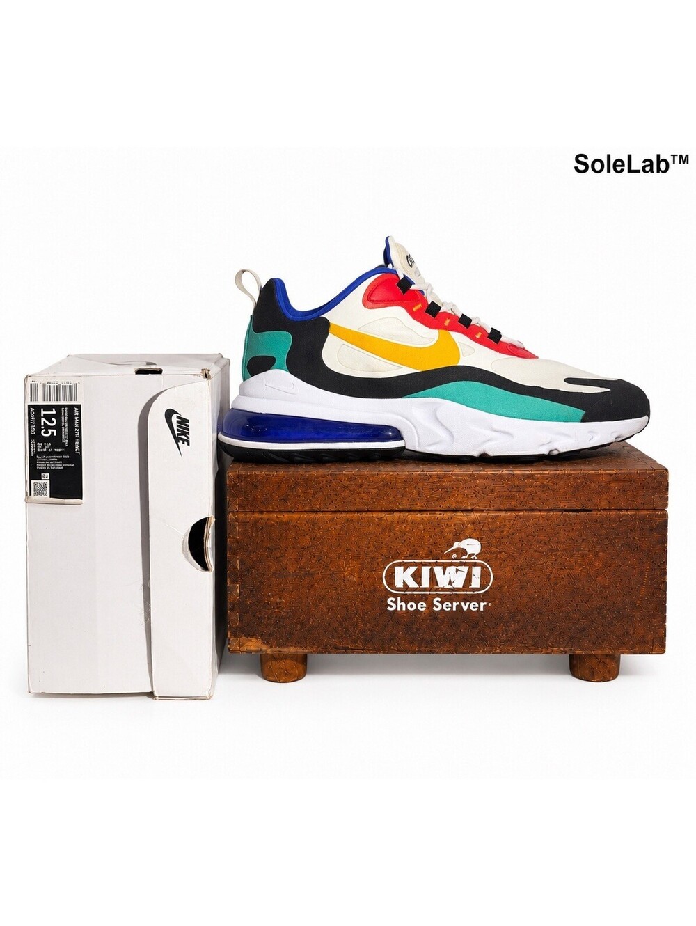 Nike Air Max 270 React Bauhaus AO4971-002 Men’s Size 12.5 W/ Box